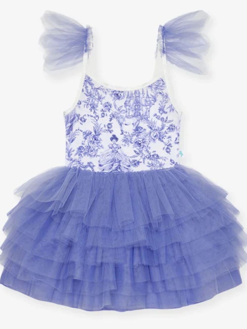 Posh Peanut Briar Ruffled Tulle Smocked Dress
